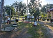 Jaga Kebersihan dan Kekompakan, Personel Polsek Buer Gelar Kurve Bersama