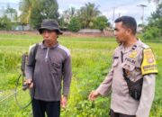 Bhabinkamtibmas Bagik Polak Kawal Ketahanan Pangan Desa