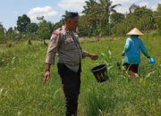 Bhabinkamtibmas Desa Merembu Ajak Warga Perkuat Ketahanan Pangan Menuju Swasembada Nasional