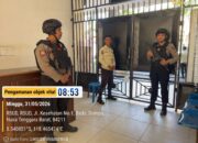 PAMOBVIT SAT SAMAPTA POLRES DOMPU INTENSIFKAN PENGAMANAN DI RSUD DOMPU GUNA WUJUDKAN RASA AMAN BAGI MASYARAKAT