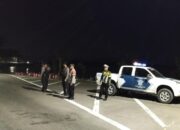 Antisipasi Kejahatan Jalanan dan Balapan Liar, Satlantas Polres Bima Kabupaten Gencarkan Patroli Strong Point Malam
