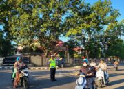 SAT LANTAS POLRES DOMPU LAKSANAKAN RAWAN PAGI, WUJUDKAN KELANCARAN DAN KEAMANAN LALU LINTAS