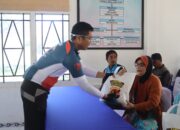 GOWES KAMTIBMAS KAPOLRES LOMBOK UTARA DI DESA SAMAGUNA DIIRANGKAIKAN BAKTI KESEHATAN DAN BANSOS