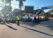 SATLANTAS POLRES DOMPU AMANKAN KEGIATAN CAR FREE DAY, WUJUDKAN KAMSELTIBCARLANTAS YANG AMAN DAN KONDUSIF