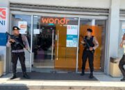 SAT SAMAPTA POLRES LOMBOK UTARA LAKSANAKAN PENGAMANAN OBJEK VITAL DI BNI UNIT TANJUNG