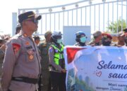 Polres Lombok Utara Amankan Aksi Penyampaian Aspirasi Aliansi KBMLU di Kantor Bupati KLU