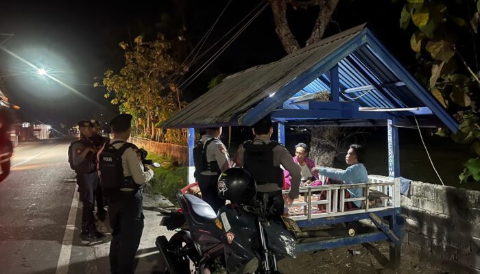 Unit Patmor Polres Dompu Gencarkan Patroli Malam, Warga Diajak Wujudkan Lingkungan Aman