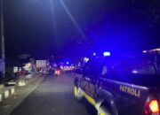 PATROLI GABUNGAN CIPTA KONDISI, POLRES DOMPU DAN STAKEHOLDER TERKAIT JAGA KEAMANAN MALAM MINGGU MASYARAKAT
