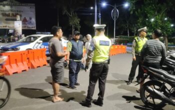 Kawasan Bundaran Penas Lombok Barat Dijaga Ketat Personel Gabungan
