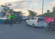 “Rawan Sore” Satlantas Polres Bima Kabupaten Laksanakan Penjagaan dan Gatur Lalin di Titik Rawan