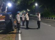 Patroli Malam Polres Lombok Barat Amankan Jalur Bypass BIL