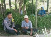 Bhabinkamtibmas Desa Gereneng Timur Sambang dan Silaturahmi dengan Warga, Ajak Dukung Program Ketahanan Pangan dan Jaga Kamtibmas