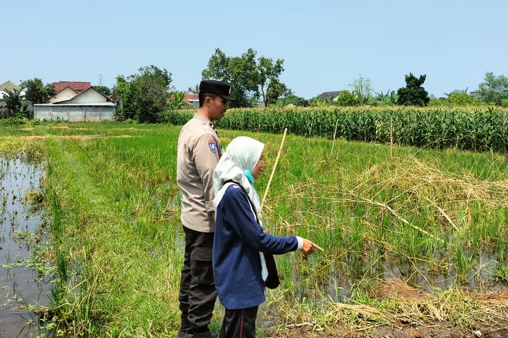 Bhabinkamtibmas Lombok Barat Motivasi Petani Jaga Ketahanan Pangan