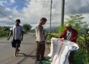 Dukung Program Presiden, Polsek Gerung Dampingi Petani Desa Tempos Maksimalkan Lahan Kosong