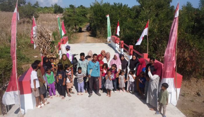 Harapan Warga Bayan Terjawab, Jembatan Merah Putih Kini Terbangun