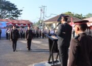 POLRES DOMPU GELAR UPACARA DAN SYUKURAN HARI BHAYANGKARA KE-80, TEGUHKAN KOMITMEN “80 TAHUN MENGABDI POLRI UNTUK MASYARAKAT