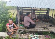 Sambang humanis Bhabinkamtibmas desa konte dorong keamanan dan ketahanan pangan