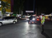 Blue Light Patrol dan Strong Point Malam, Satlantas Polres Dompu Hadir Wujudkan Kamseltibcar Lantas yang Aman dan Kondusif