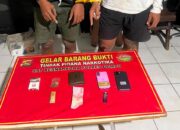 Satresnarkoba Polres Dompu Amankan Dua Terduga Pelaku Penyalahgunaan Ganja.
