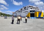 Polsek Kawasan Pelabuhan Lembar Perketat Pengamanan KM Dharma Kencana