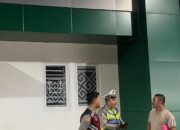 Patroli Obyek Vital, Polsek Pemenang Sterilkan Bank NTB Cabang Pemenang
