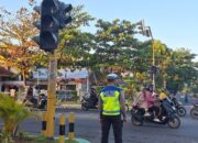 Pelayanan Gatur Pagi, Satlantas Polres Bima Kota Antisipasi Kemacetan dan Kecelakaan Lalu Lintas