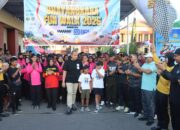 Semarak HUT Bhayangkara ke-80, Polres Sumbawa Gelar Bhayangkara Fun Walk Bersama Masyarakat