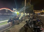 Patroli Blue Light Sat Samapta Polres Bima Kota Sambangi Pemotor, Sampaikan Imbauan Kamtibmas