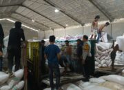 Dukung Ketahanan Pangan Nasional, Bhabinkamtibmas Polres Bima Kota Monitor Pembongkaran Jagung di Gudang Subur