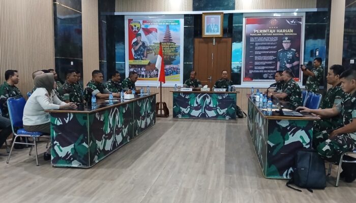 Tim Wasgiat Kodam IX/Udayana Evaluasi Kinerja Kodim Mataram