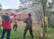 Bekas Cafe Blue Safir Terbakar, Babinsa Sigap Amankan Lokasi