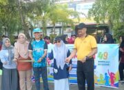 Semarak HUT ke-49 SMAN 2 Sumbawa, Kapolsek Sumbawa Hadiri Fun Walk Sekaligus Berikan Pengamanan