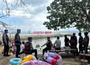 Patroli Dialogis di Pantai Lawata, Sat Samapta Polres Bima Kota Imbau Pengunjung Jaga Keselamatan dan Kebersihan