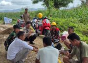 Bhabinkamtibmas Polsek Monta Hadiri Undangan Peletakan Batu Pertama Pembangunan Irigasi di So Safahu Desa Sondo