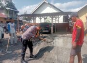Bhabinkamtibmas Karijawa Bersama Warga Gotong Royong, Perkuat Kemitraan dan Kamtibmas