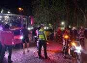 Blue Light Patrol dan Strong Point Sat Lantas Polres Dompu, Wujudkan Kamseltibcarlantas yang Aman dan Kondusif