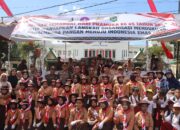 Kapolres Bima Kota Hadiri Lomba Gerak Jalan Indah Pramuka Tingkat SD/MI se-Kota Bima Meriahkan HUT RI ke-81