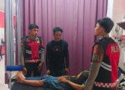 Sat Samapta Polres Sumbawa Sigap Amankan TKP dan Barang Bukti Laka Lantas di Jalan Lintas Sumbawa-Bima