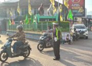 SAT LANTAS POLRES DOMPU GELAR RAWAN PAGI DAN STRONG POINT, WUJUDKAN KELANCARAN DAN KESELAMATAN LALU LINTAS