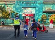Satlantas Polres Bima Kota Gelar Gatur Pagi, Wujudkan Kamseltibcarlantas yang Aman dan Lancar