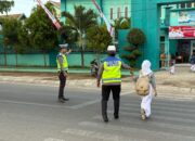 Antisipasi Kemacetan dan Laka Lantas, Sat Lantas Polres Bima Kota Laksanakan Rawan Pagi