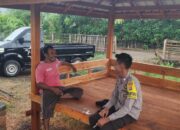 BHABINKAMTIBMAS DESA SONGGAJAH SAMBANGI WARGA, AJAK MANFAATKAN PEKARANGAN UNTUK KETAHANAN PANGAN KELUARGA