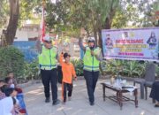 Police Goes To School, Sat Lantas Polres Bima Kota Edukasi Pelajar SDN 16 tentang Keselamatan Berlalu Lintas