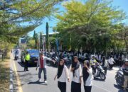 Patroli Rutin dan Pengaturan Lalu Lintas, Sat Lantas Polres Sumbawa Jamin Keamanan di SMAN 2 Sumbawa