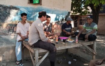 Sambangi Warga Binaan, Bhabinkamtibmas Polsek Sanggar Sampaikan Himbauan dan Larangan Karhutla